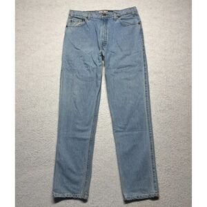 VTG Y2K‎ Levi 540 Jeans Blue Relaxed Fit Straight Leg Brown Tab Men's Size 36x34